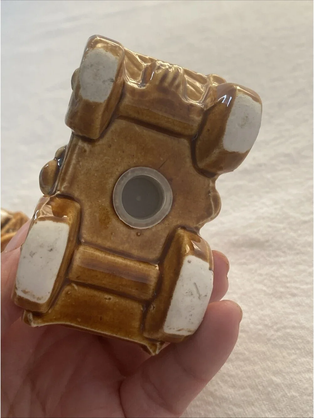 Vintage Ceramic Covered Wagon Salt and Pepper Shakers
